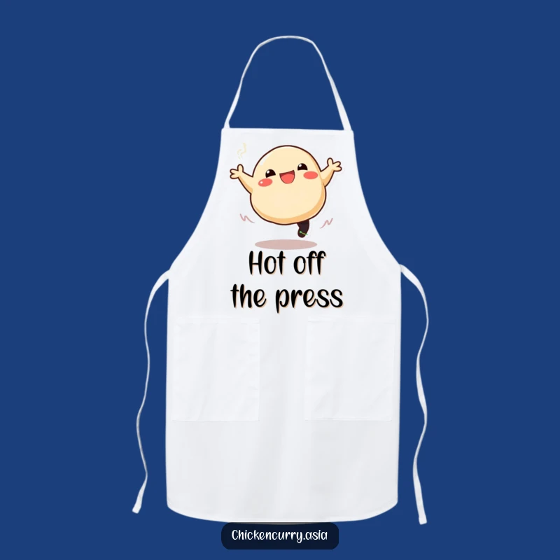 Funny Dumpling Apron: Hilarious Cartoon Chef Wear for Kitchen Fun