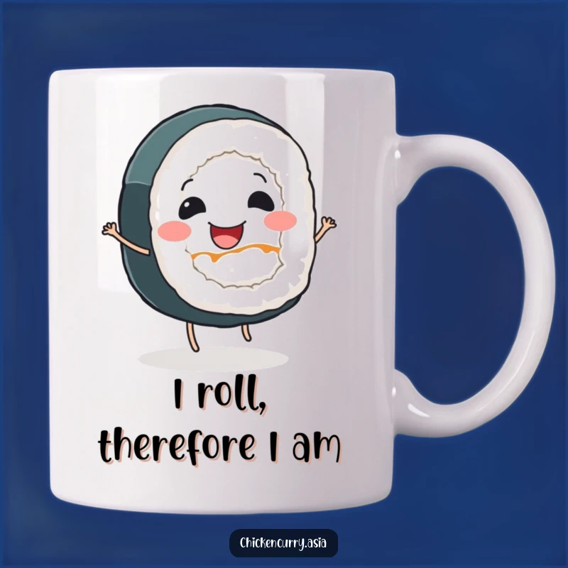 Funny Sushi Roll Dancing Mug - A Hilarious Gift for Food Lovers