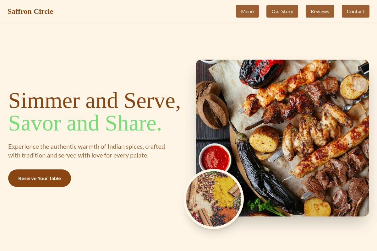 Fresh Indian Food