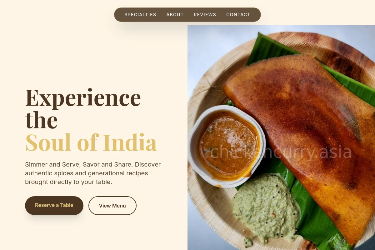 Saffron Indian Food