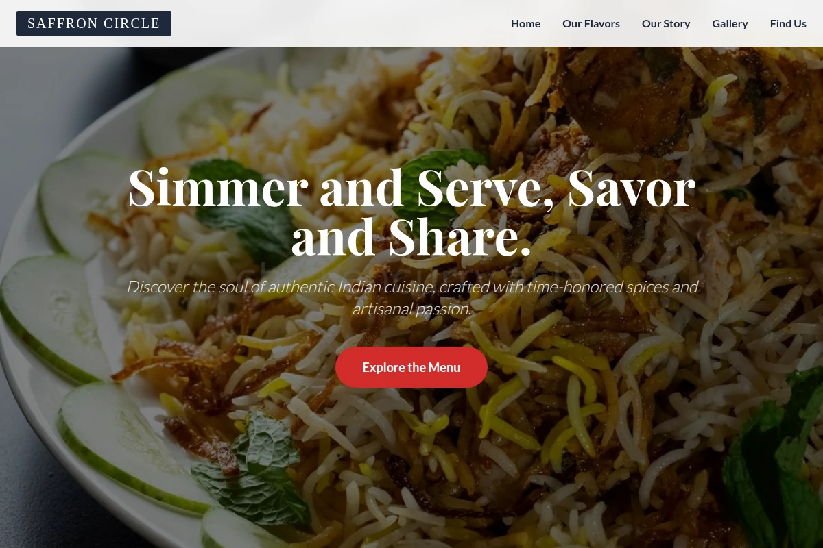 Artisan Indian Food
