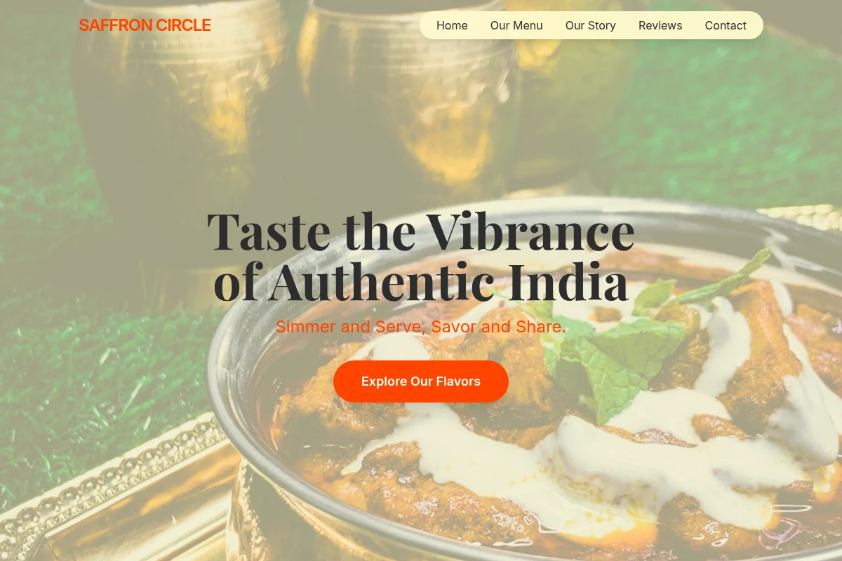 Tangy Indian Food