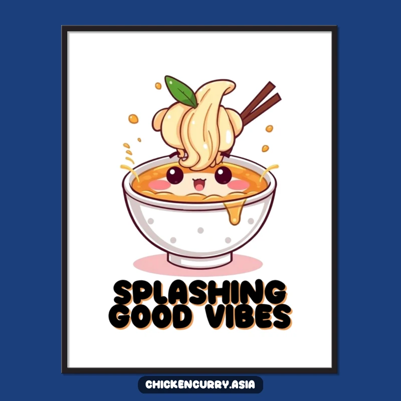 Funny Ramen Digital Art - Instant Energetic Decor for Food Lovers
