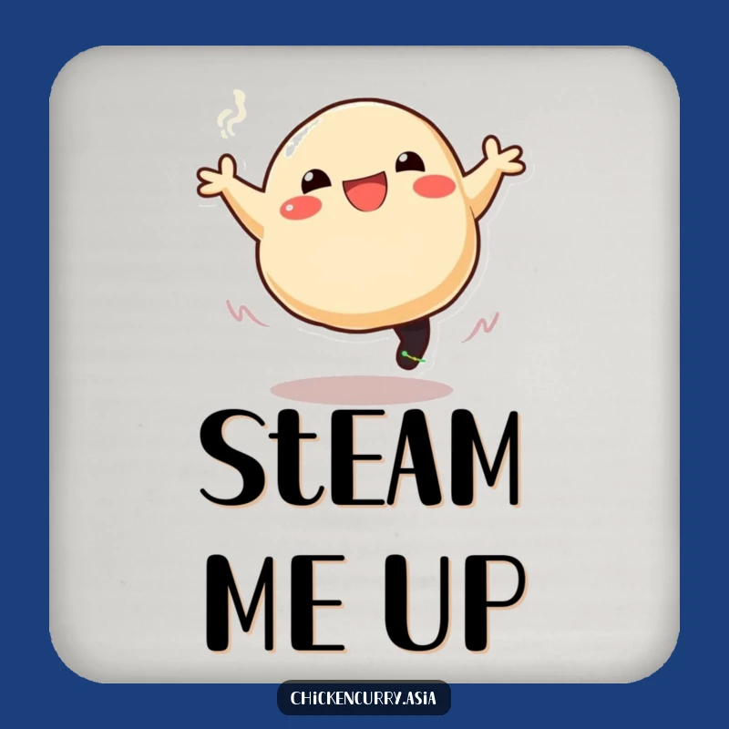 Funny Dumpling Coaster Set: Protect Surfaces with Cartoon Charm