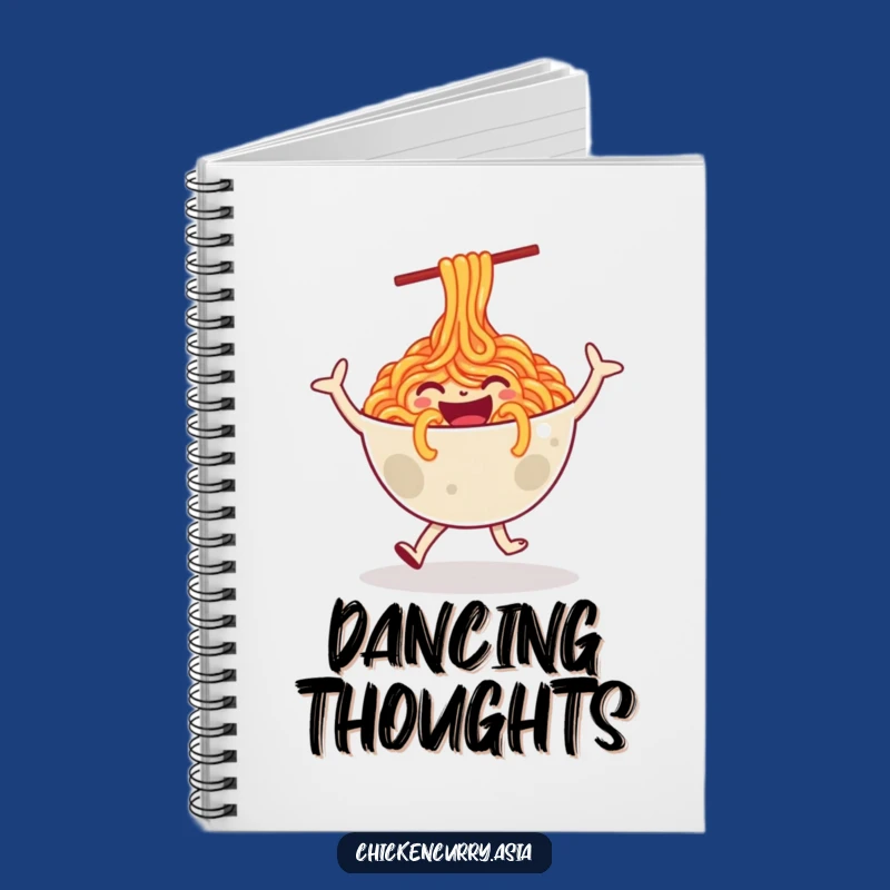 Funny Noodle Dance Notebook: Cute Cartoon Journal for Creative Ideas