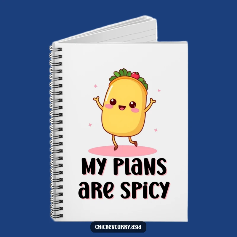 Funny Taco Notebook - Jot Down Ideas with Fiesta Flair