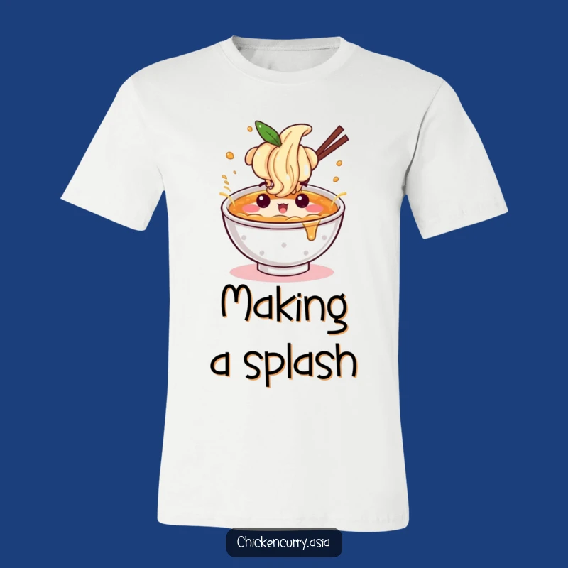Funny Ramen Splash T-Shirt - Wearable Fun for Noodle Aficionados