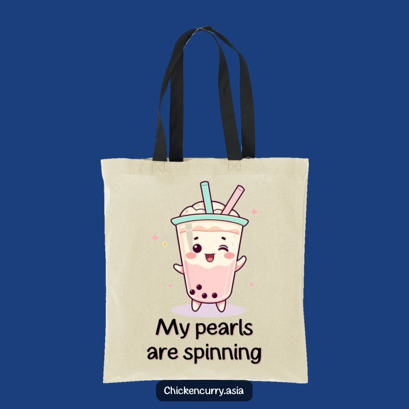 Funny Boba Tea Spin Tote Bag - Carry Your Joy Everywhere